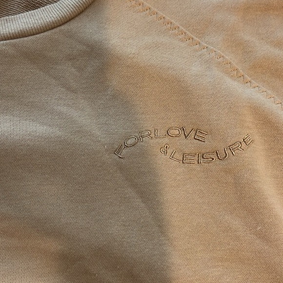 For Love & Lemon’s Oversized Tan Sweatshirt/ Size XS/ Fot Love & Lemon’s - Picture 4 of 6